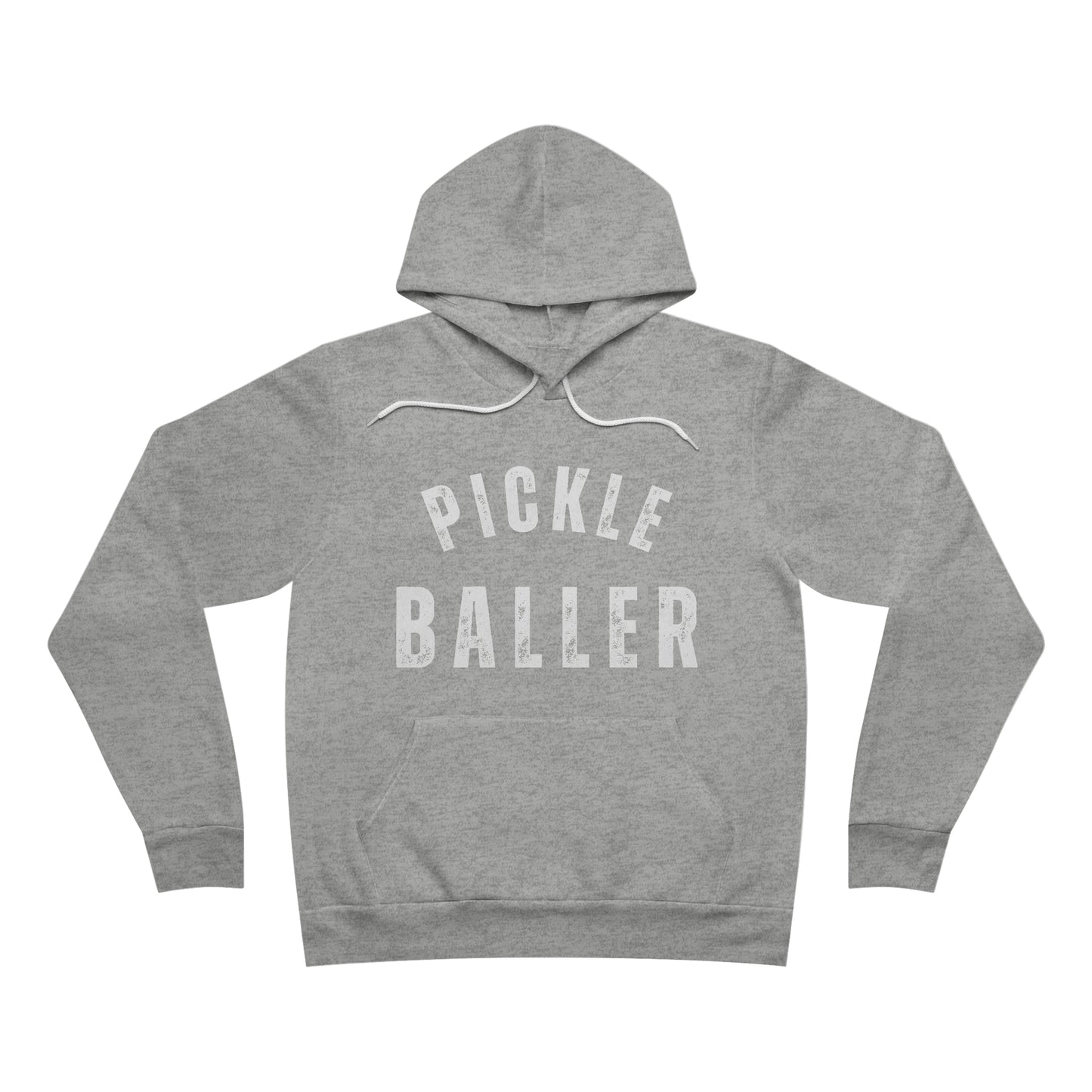 PICKLE BALLER Unisex Sponge Fleece Pullover Hoodie Bella+Canvas 3719, Pickleball sweatshirt pickleballer pickleball gift for pickleballer