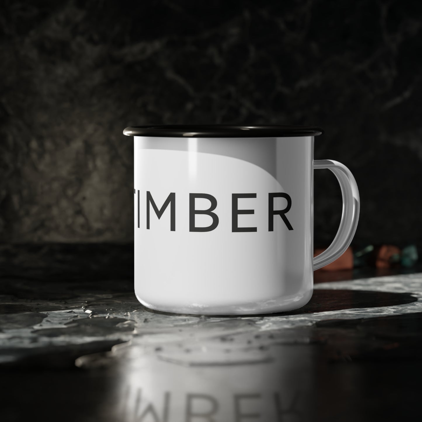 QP Timber Enamel Camp Cup 12 oz