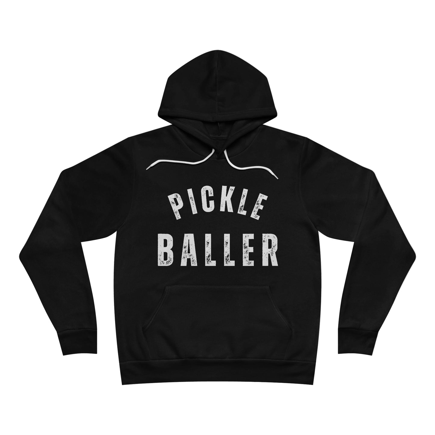 PICKLE BALLER Unisex Sponge Fleece Pullover Hoodie Bella+Canvas 3719, Pickleball sweatshirt pickleballer pickleball gift for pickleballer