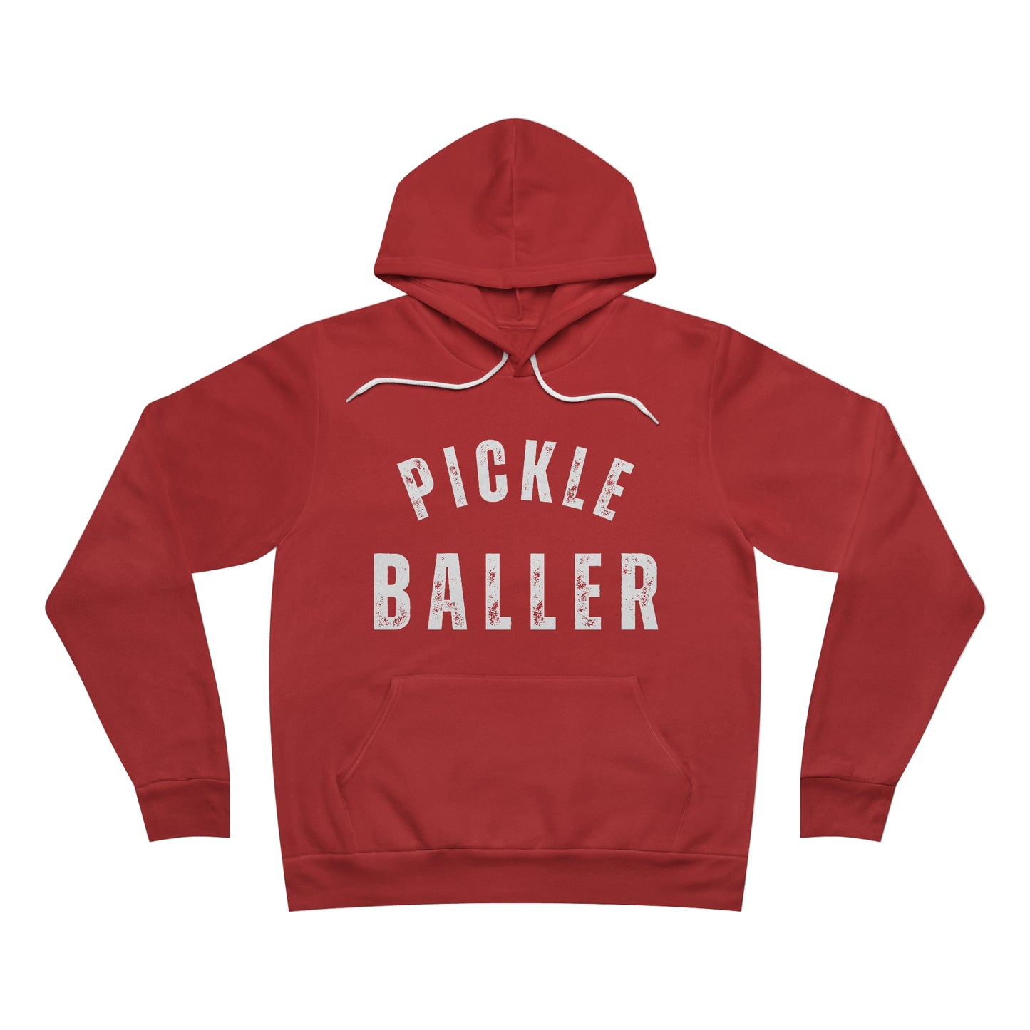 PICKLE BALLER Unisex Sponge Fleece Pullover Hoodie Bella+Canvas 3719, Pickleball sweatshirt pickleballer pickleball gift for pickleballer