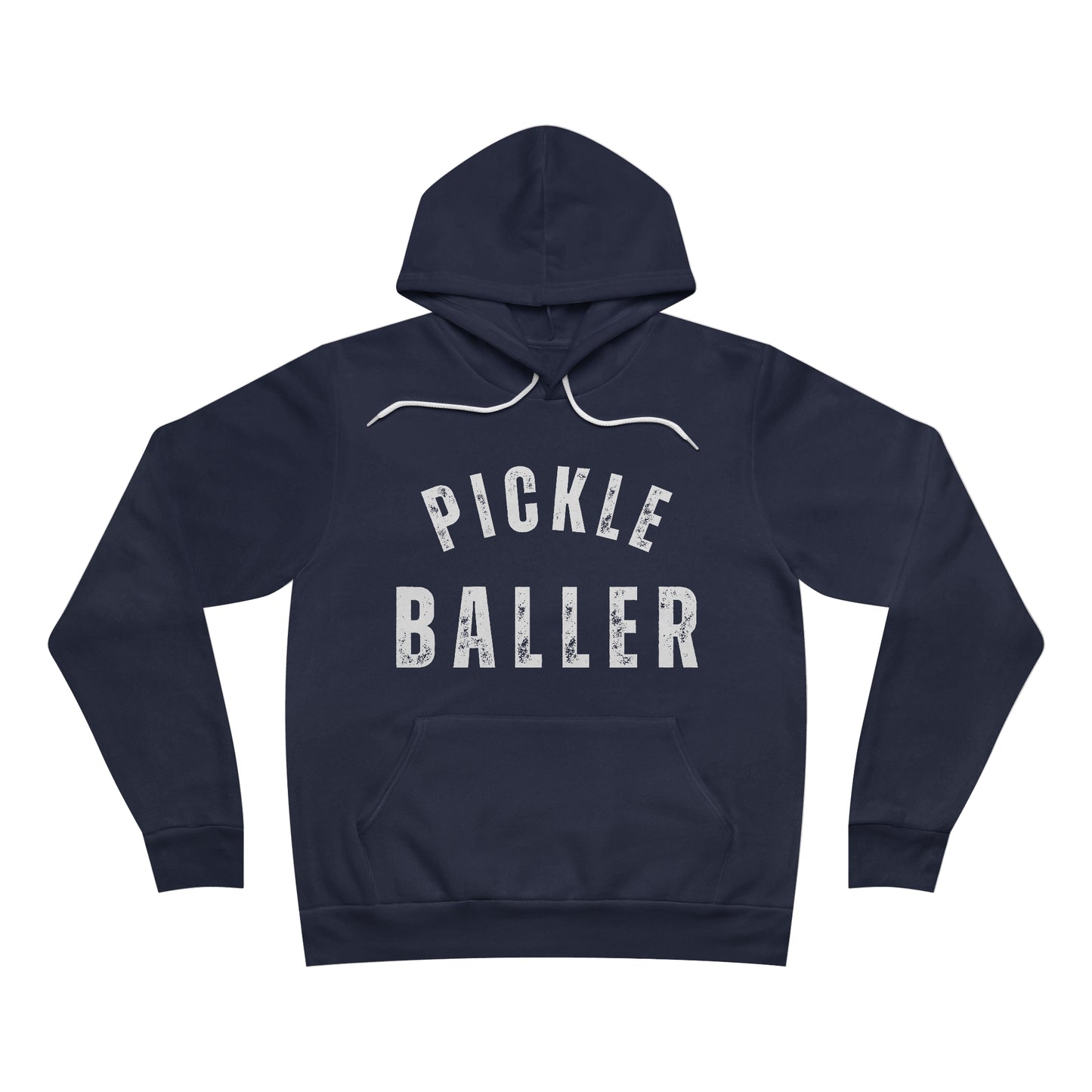 PICKLE BALLER Unisex Sponge Fleece Pullover Hoodie Bella+Canvas 3719, Pickleball sweatshirt pickleballer pickleball gift for pickleballer