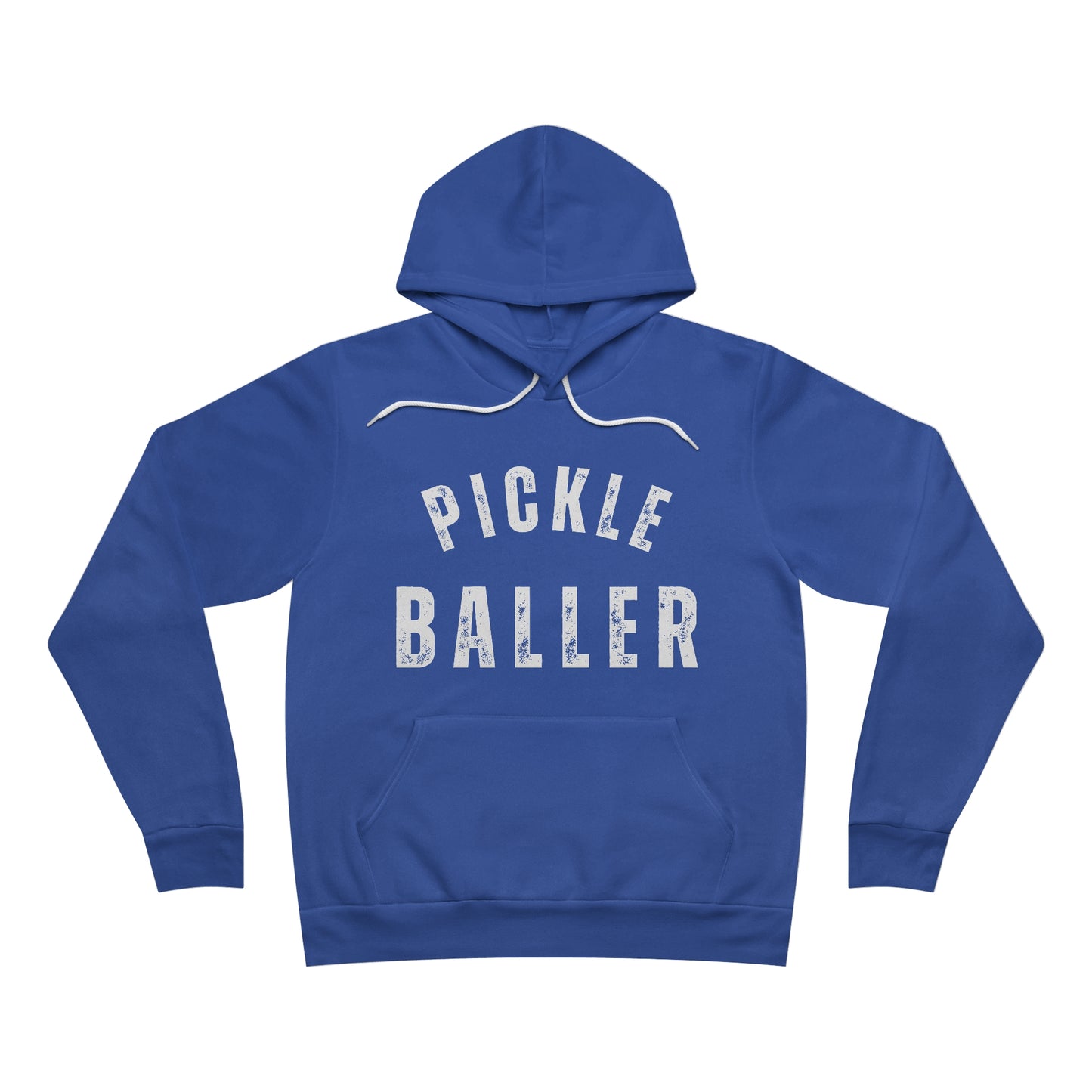PICKLE BALLER Unisex Sponge Fleece Pullover Hoodie Bella+Canvas 3719, Pickleball sweatshirt pickleballer pickleball gift for pickleballer