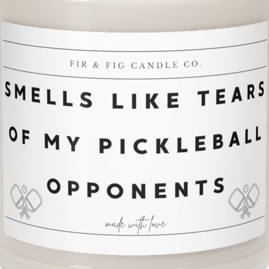 Tears of My Pickleball Opponents 9oz Candle, Funny Candles, Gift for Him, candle Gifts, Birthday Gift, dad gift, mom gift, pickleball mom