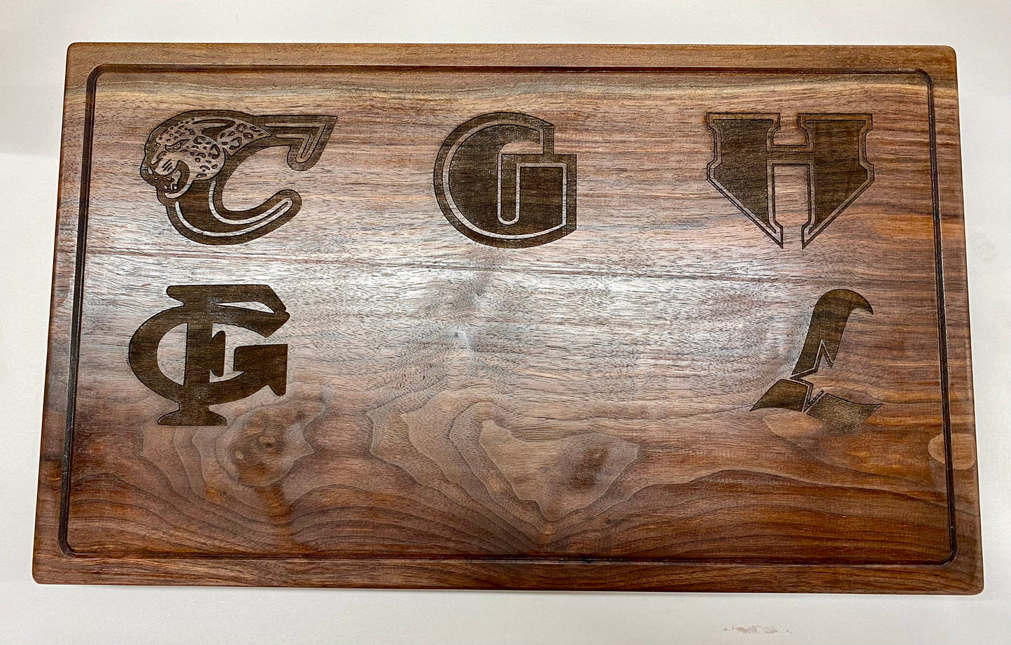 Custom Walnut Butcher Block – 12x18" Personalized with Logo and Name