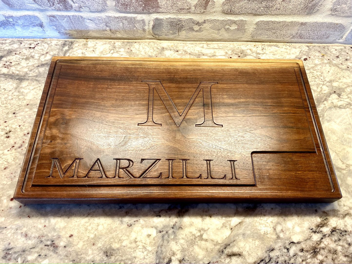 Custom Walnut Butcher Block – 12x18" Personalized with Logo and Name