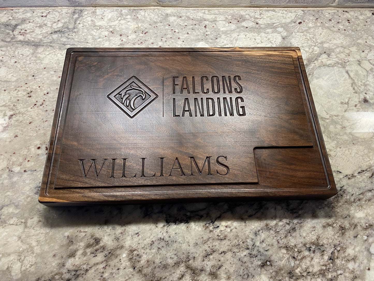 Custom Walnut Butcher Block – 12x18" Personalized with Logo and Name