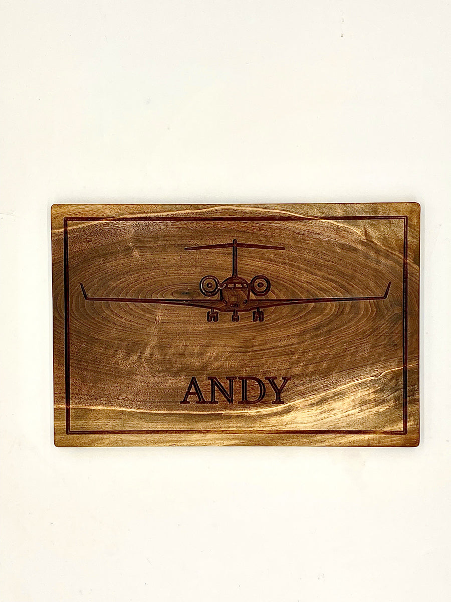 Custom Walnut Butcher Block – 12x18" Personalized with Logo and Name