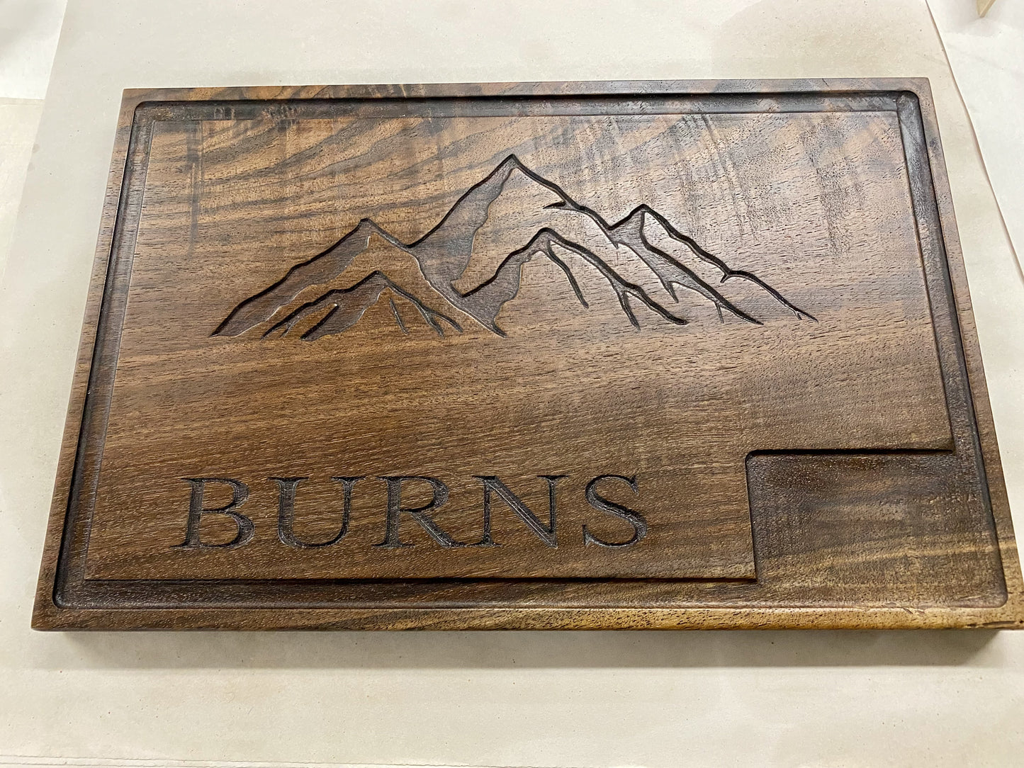 Custom Walnut Butcher Block – 12x18" Personalized with Logo and Name
