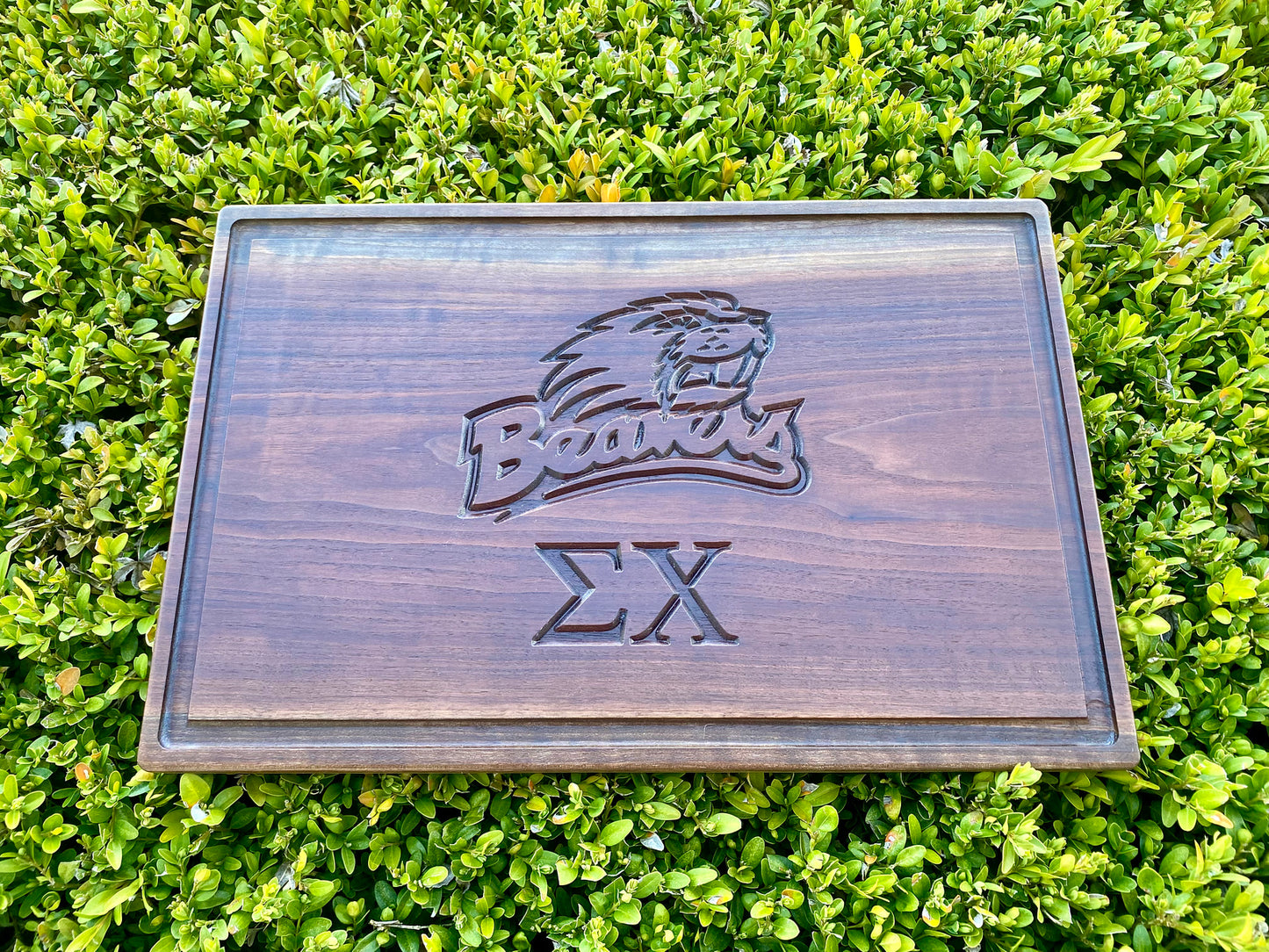 Custom Walnut Butcher Block – 12x18" Personalized with Logo and Name