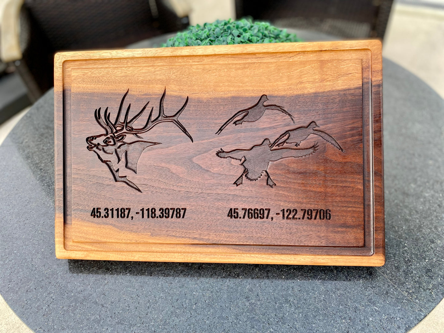 Custom Walnut Butcher Block – 12x18" Personalized with Logo and Name