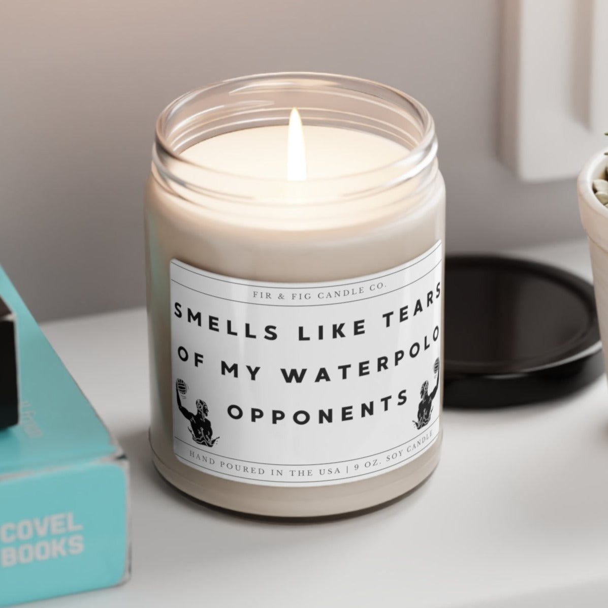 Smells Like Tears of my WATERPOLO Opponents 100% Eco-Friendly 9oz Soy Candle, Funny Candles, Gift for Him, candle Gift, Birthday Gift, decor