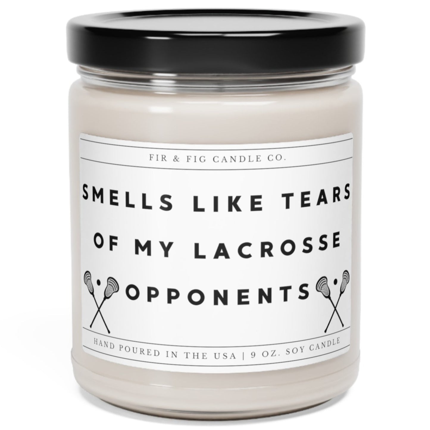 Smells Like Tears of my LACROSSE Opponents 100% Eco-Friendly 9oz Soy Candle, Funny Candles, Gift for Him, candle Gift, Birthday Gift, decor