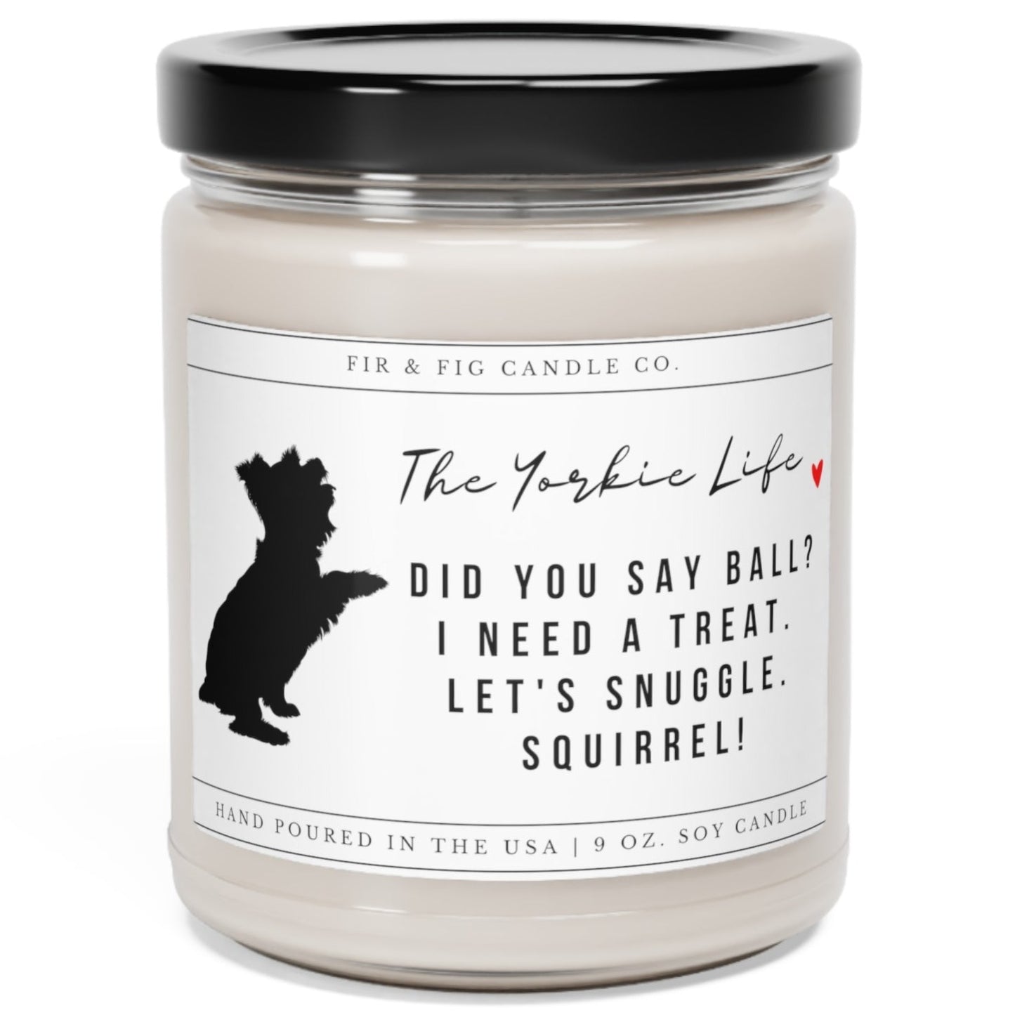 orkshire Terrier Themed Eco-Friendly 100% Soy 9oz Candle,Yorkie Candle,Yorkie Candle Gift,Yorkie Gifts, Yorkie Mom Gift, Funny Yorkie Gift