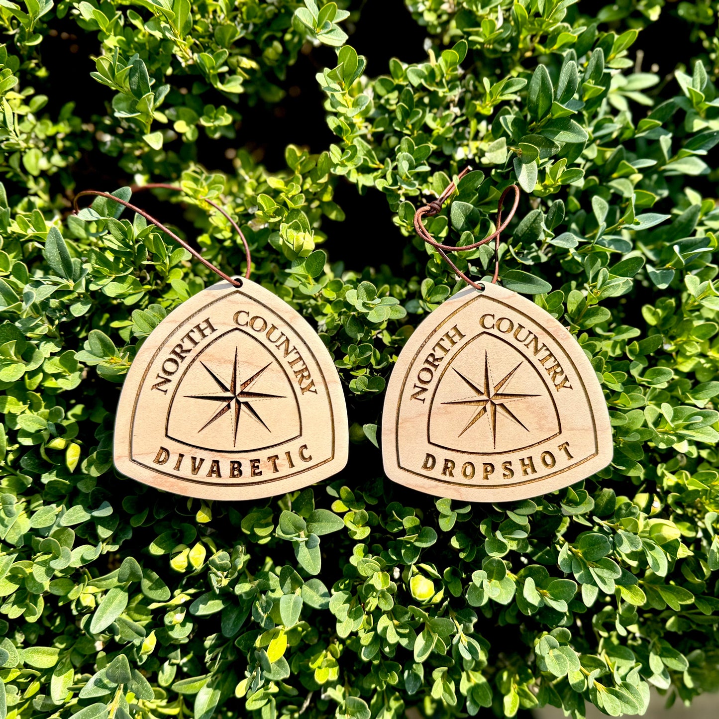 north country trail name tag personalized, custom north country trail backpack tag, engraved wooden hiking tag north country, lightweight north country trail keepsake, thru hiker gear tag north country trail, trail name tag north country ornament, rustic engraved wood tag for hikers, north country trail angel gift idea, custom backpack charm north country trail, eco friendly wooden trail name badge, unique hiking gift north country trail, north country trail souvenir tag personalized