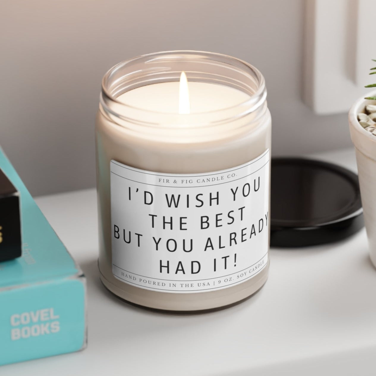 I'd Wish You The Best But You Already Had It 100% Eco-Friendly Soy Candle, Divorce Gift for her, Ex Boyfriend, Breakup gifts, Divorce candle