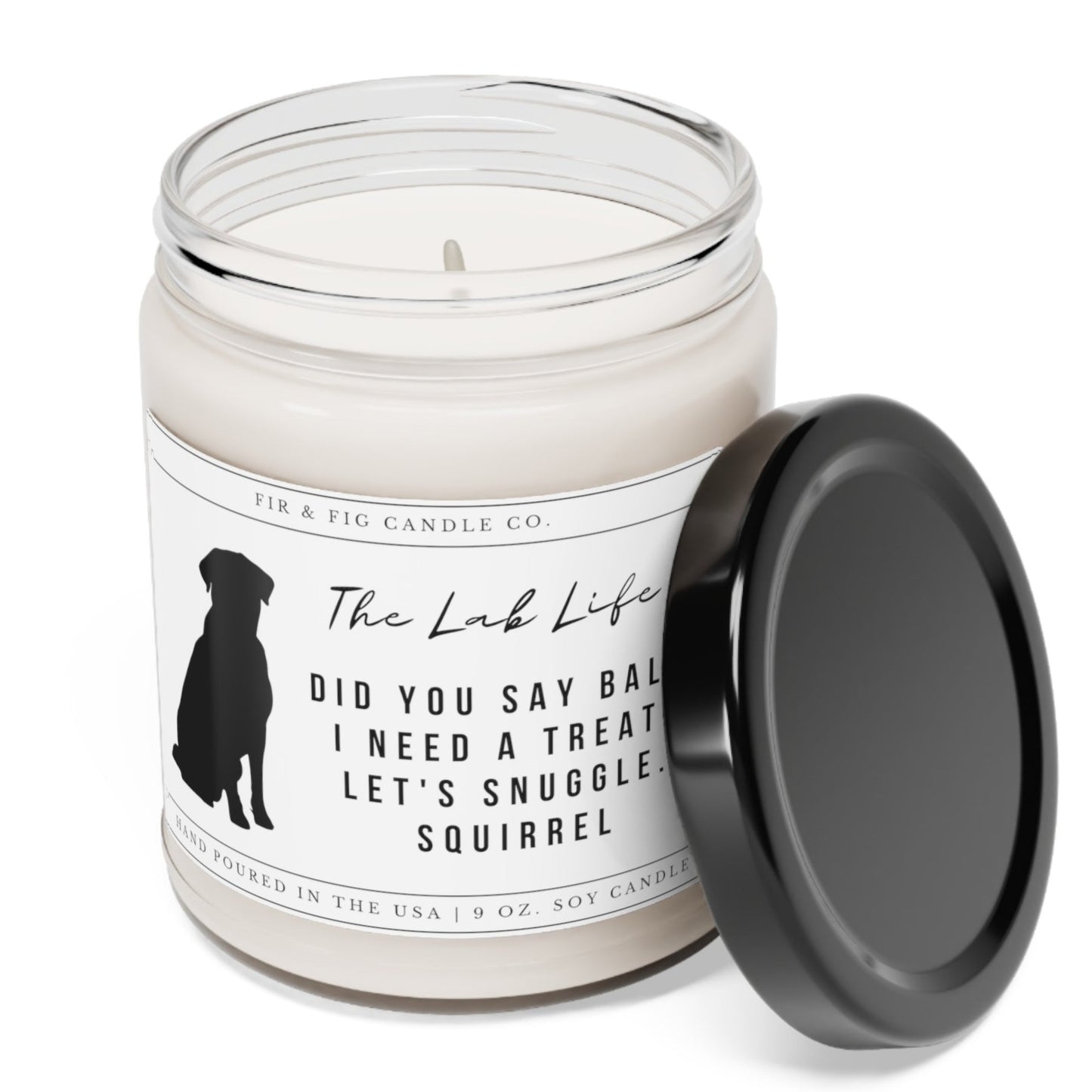 Labrador Retriever Themed Eco-Friendly 100% 9oz Soy Candle, Lab Candle,Dog Candle Gift,Lab Gifts,Lab Mom Gift, Funny Labrador Retriever Gift