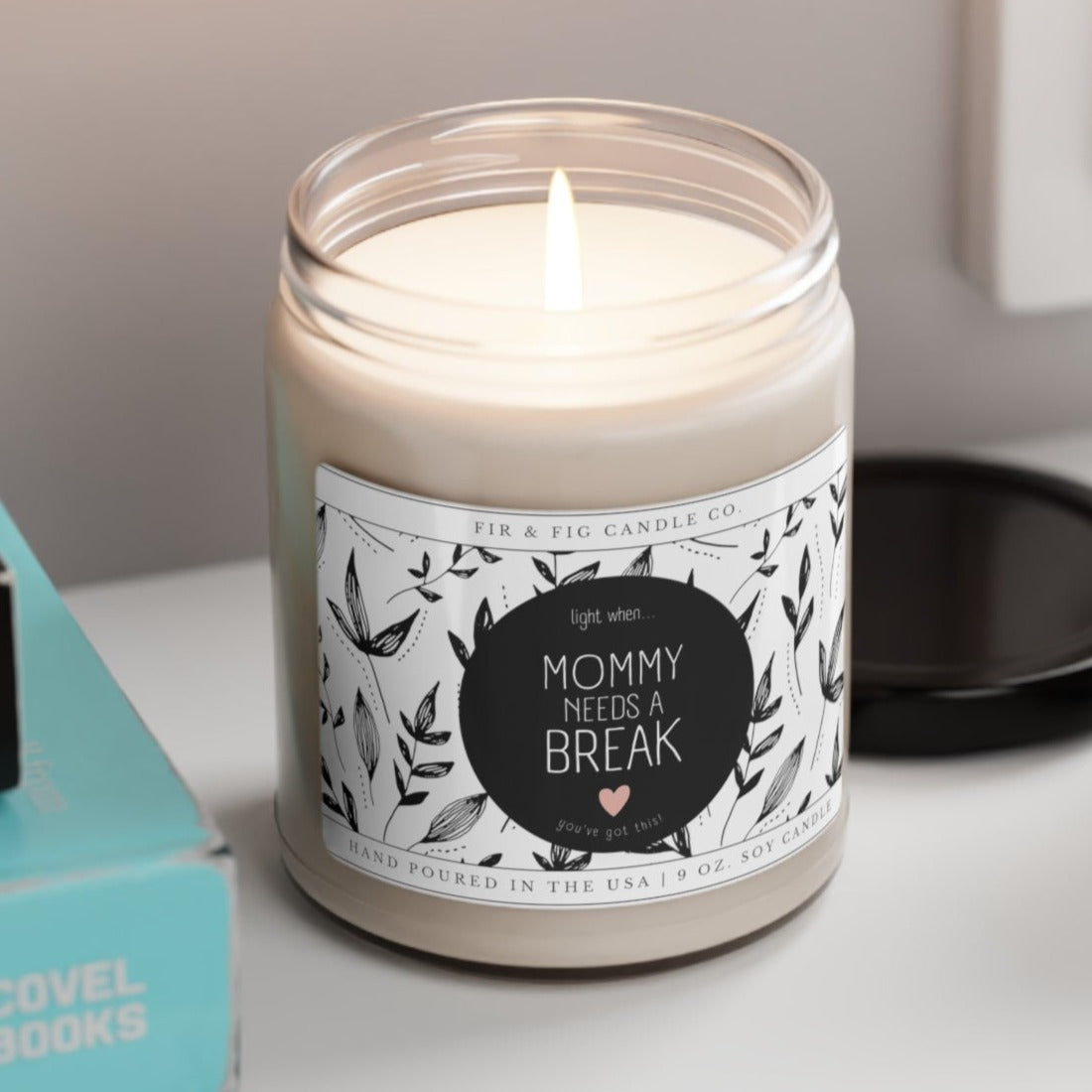 Mommy Needs a Break 100% Eco-Friendly 9oz Soy Candle, Self Love is not Selfish, Fall Vibes candle,fall candles, fall decor, farmhouse candle