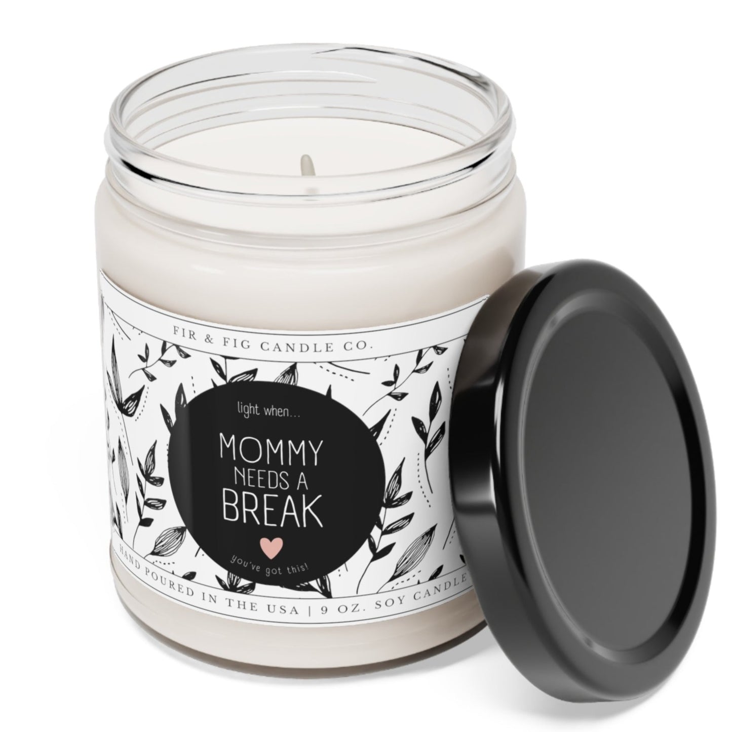 Mommy Needs a Break 100% Eco-Friendly 9oz Soy Candle, Self Love is not Selfish, Fall Vibes candle,fall candles, fall decor, farmhouse candle