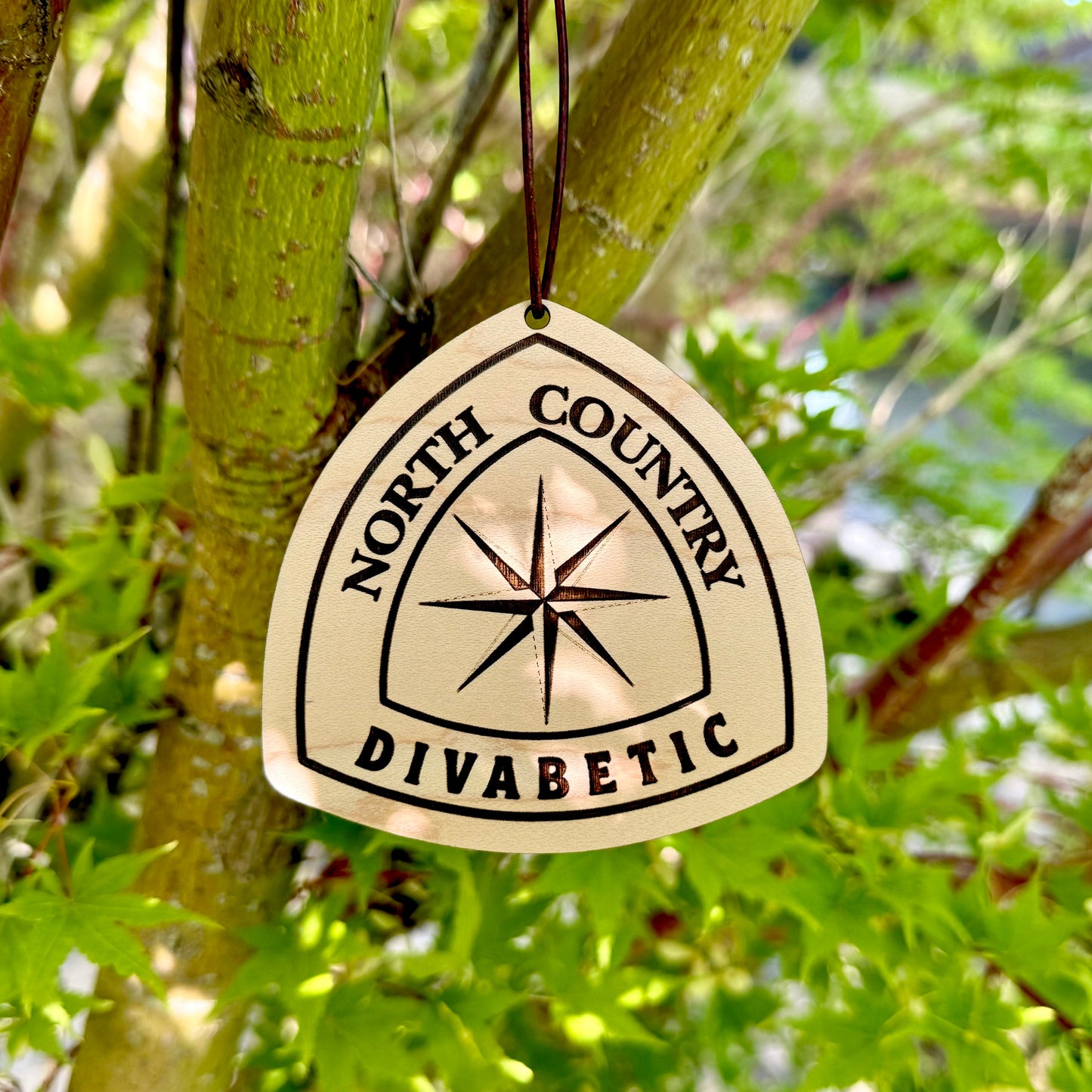 north country trail name tag personalized, custom north country trail backpack tag, engraved wooden hiking tag north country, lightweight north country trail keepsake, thru hiker gear tag north country trail, trail name tag north country ornament, rustic engraved wood tag for hikers, north country trail angel gift idea, custom backpack charm north country trail, eco friendly wooden trail name badge, unique hiking gift north country trail, north country trail souvenir tag personalized