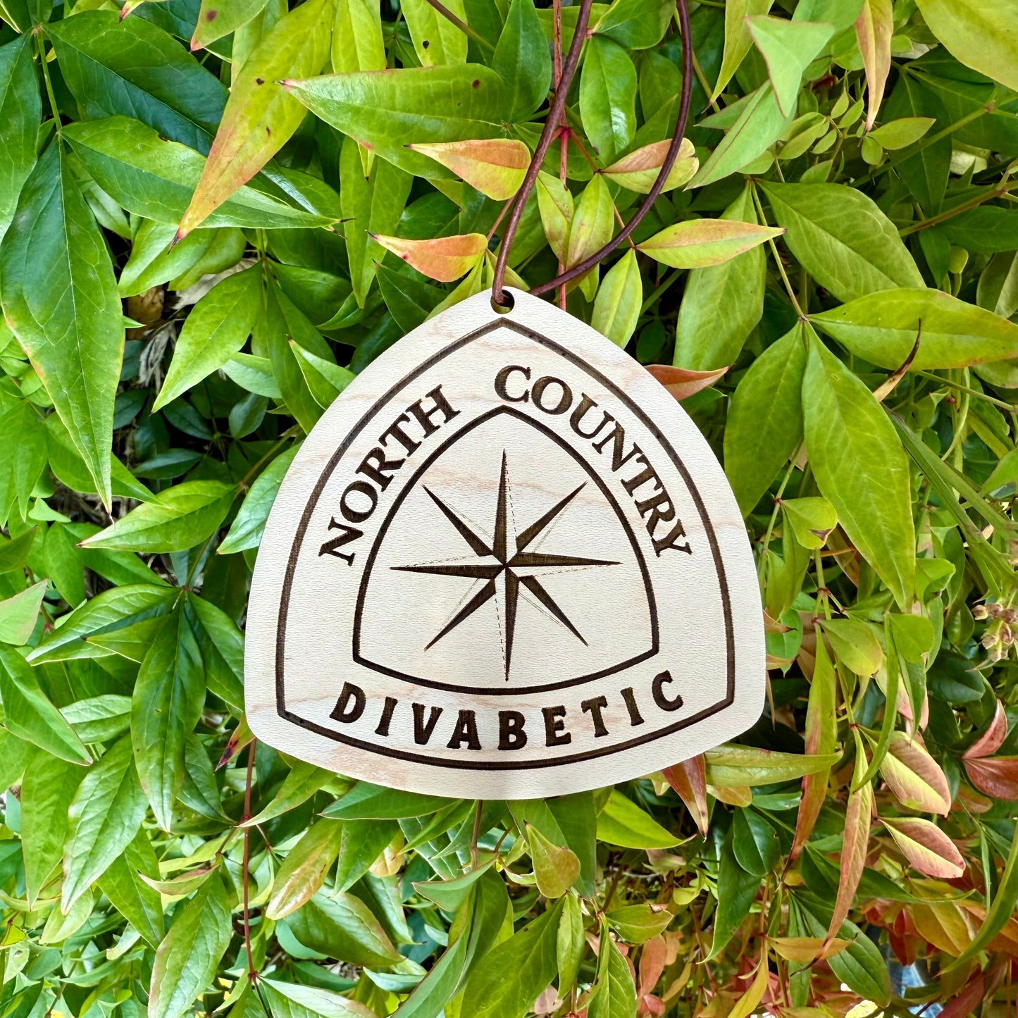 north country trail name tag personalized, custom north country trail backpack tag, engraved wooden hiking tag north country, lightweight north country trail keepsake, thru hiker gear tag north country trail, trail name tag north country ornament, rustic engraved wood tag for hikers, north country trail angel gift idea, custom backpack charm north country trail, eco friendly wooden trail name badge, unique hiking gift north country trail, north country trail souvenir tag personalized