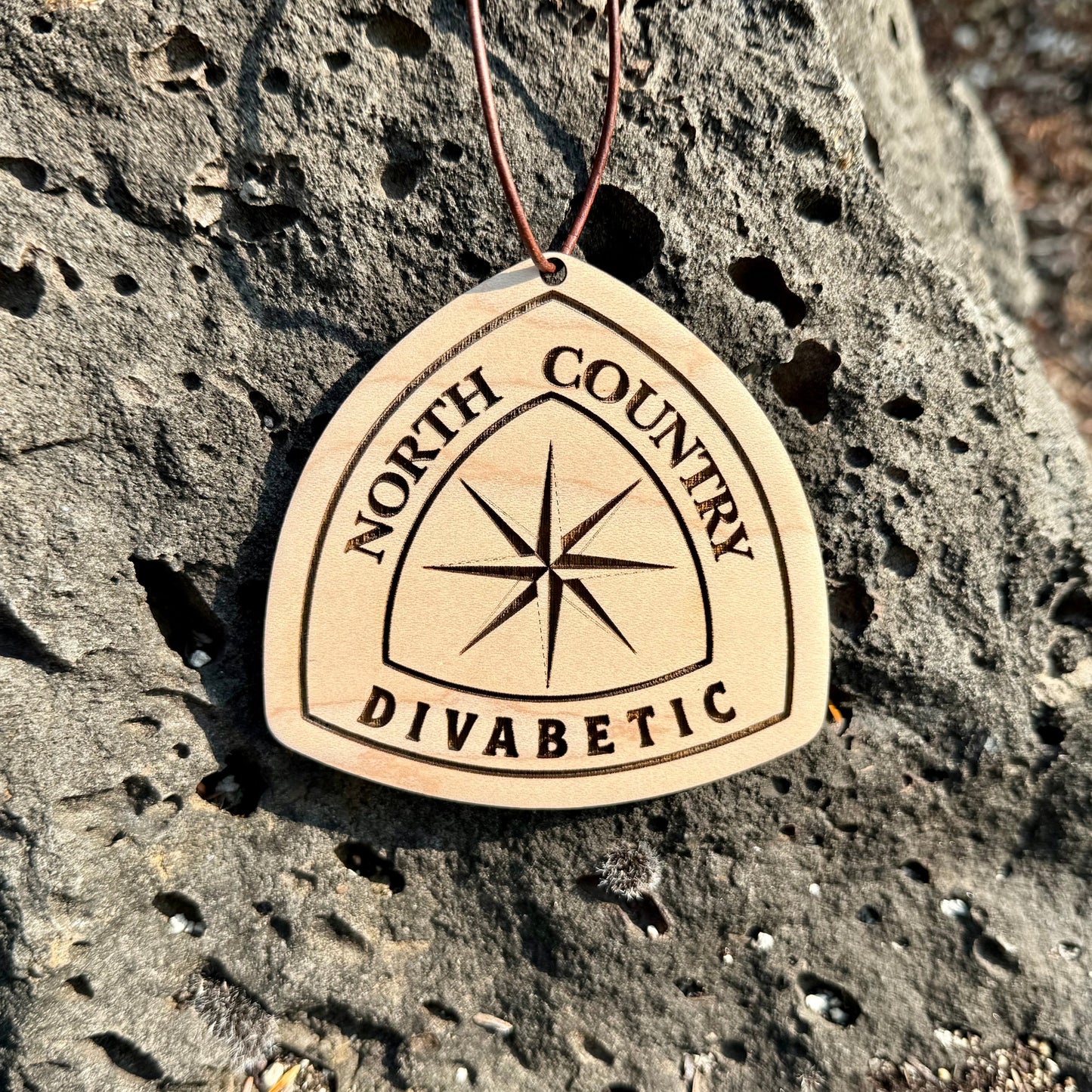 north country trail name tag personalized, custom north country trail backpack tag, engraved wooden hiking tag north country, lightweight north country trail keepsake, thru hiker gear tag north country trail, trail name tag north country ornament, rustic engraved wood tag for hikers, north country trail angel gift idea, custom backpack charm north country trail, eco friendly wooden trail name badge, unique hiking gift north country trail, north country trail souvenir tag personalized