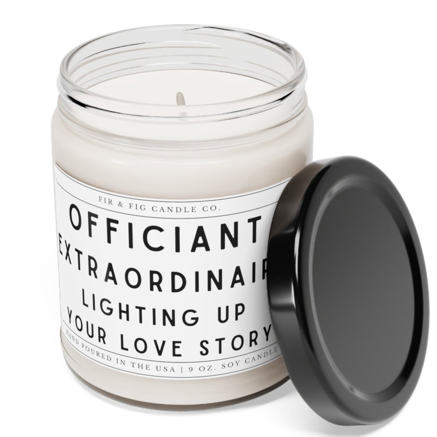 Officiant Extraordinaire: Lighting up your love story 100% Eco-Friendly 9oz Candle, Wedding Candle,Officiant Pastor Gift, Gift for Officiant