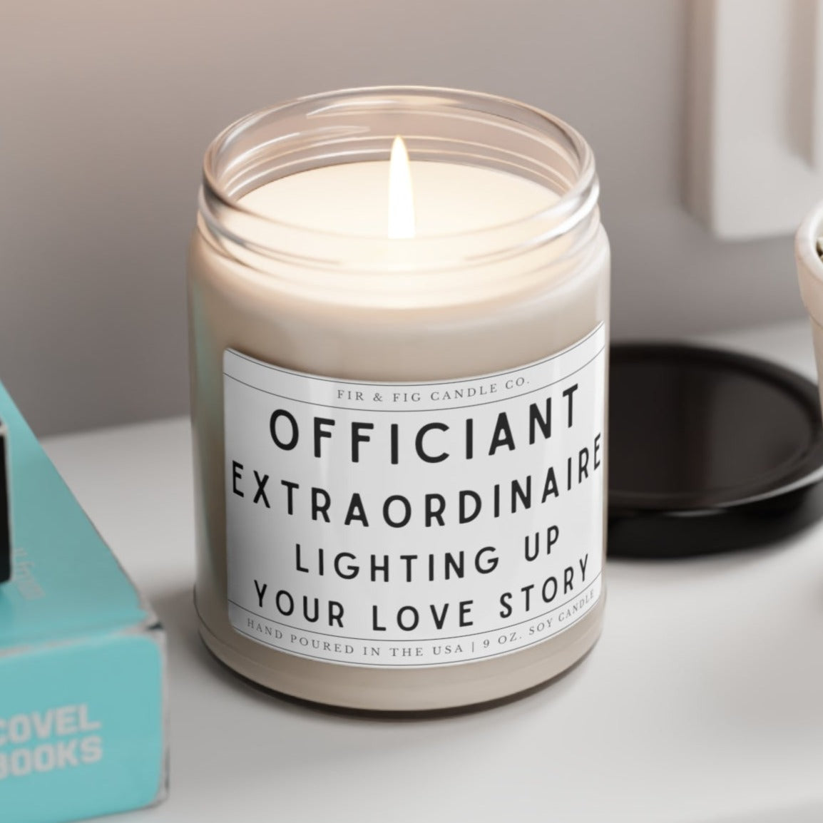 Officiant Extraordinaire: Lighting up your love story 100% Eco-Friendly 9oz Candle, Wedding Candle,Officiant Pastor Gift, Gift for Officiant