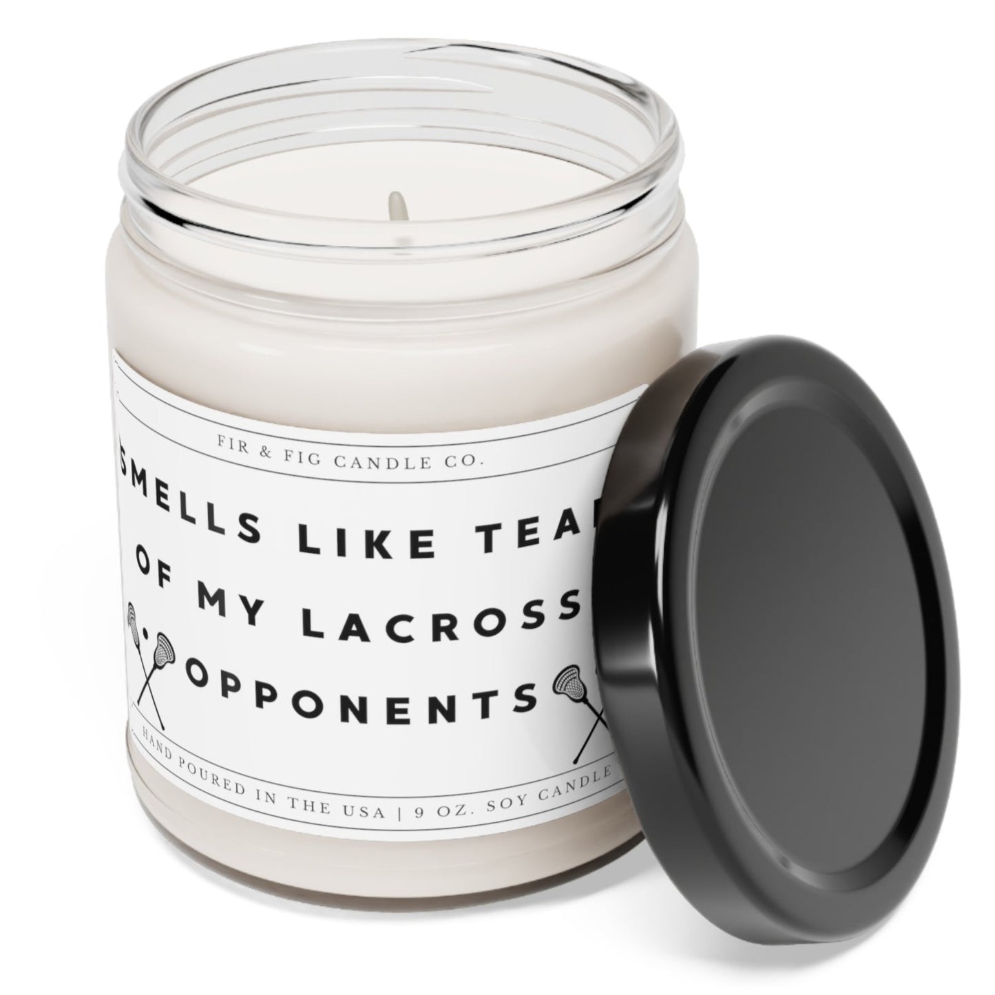 Smells Like Tears of my LACROSSE Opponents 100% Eco-Friendly 9oz Soy Candle, Funny Candles, Gift for Him, candle Gift, Birthday Gift, decor