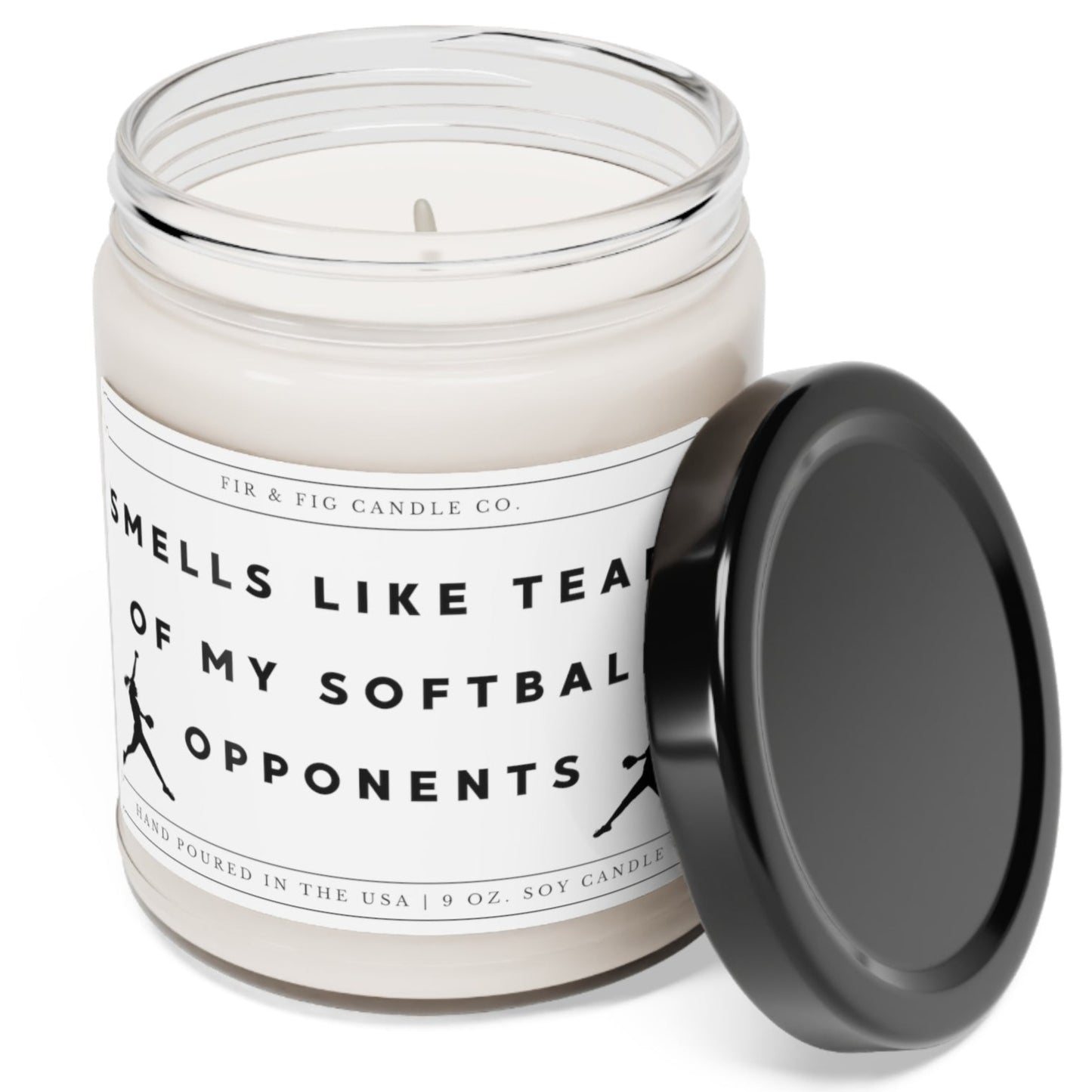 Smells Like Tears of my SOFTBALL Opponents 100% Eco-Friendly 9oz Soy Candle, Funny Candles, Gift for Her, Coaches Gift, Birthday Gift, home decor, softball coaches gift, softball player gift, softball mom