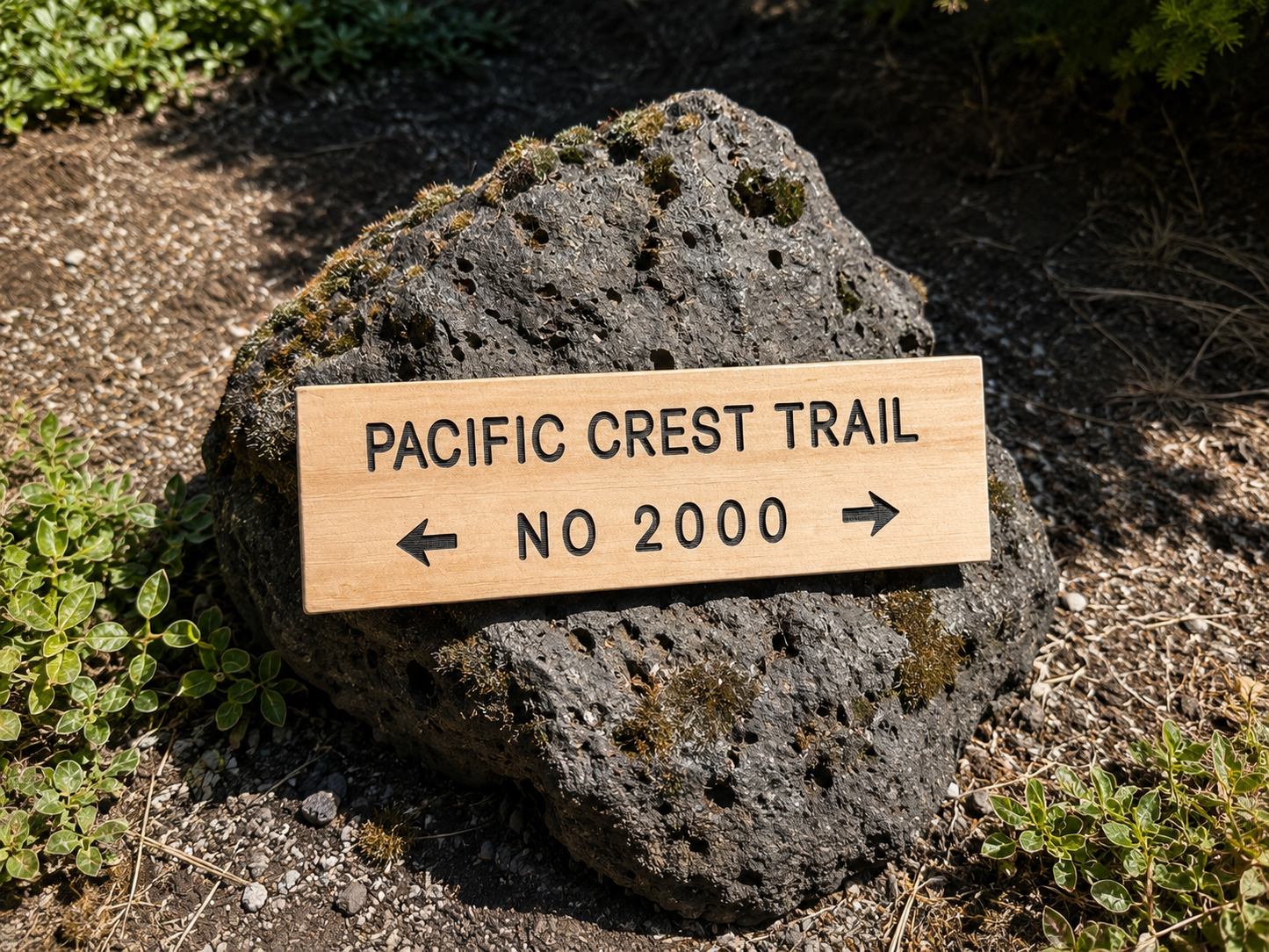 Pacific Crest Trail Sign – Trail Number 2000