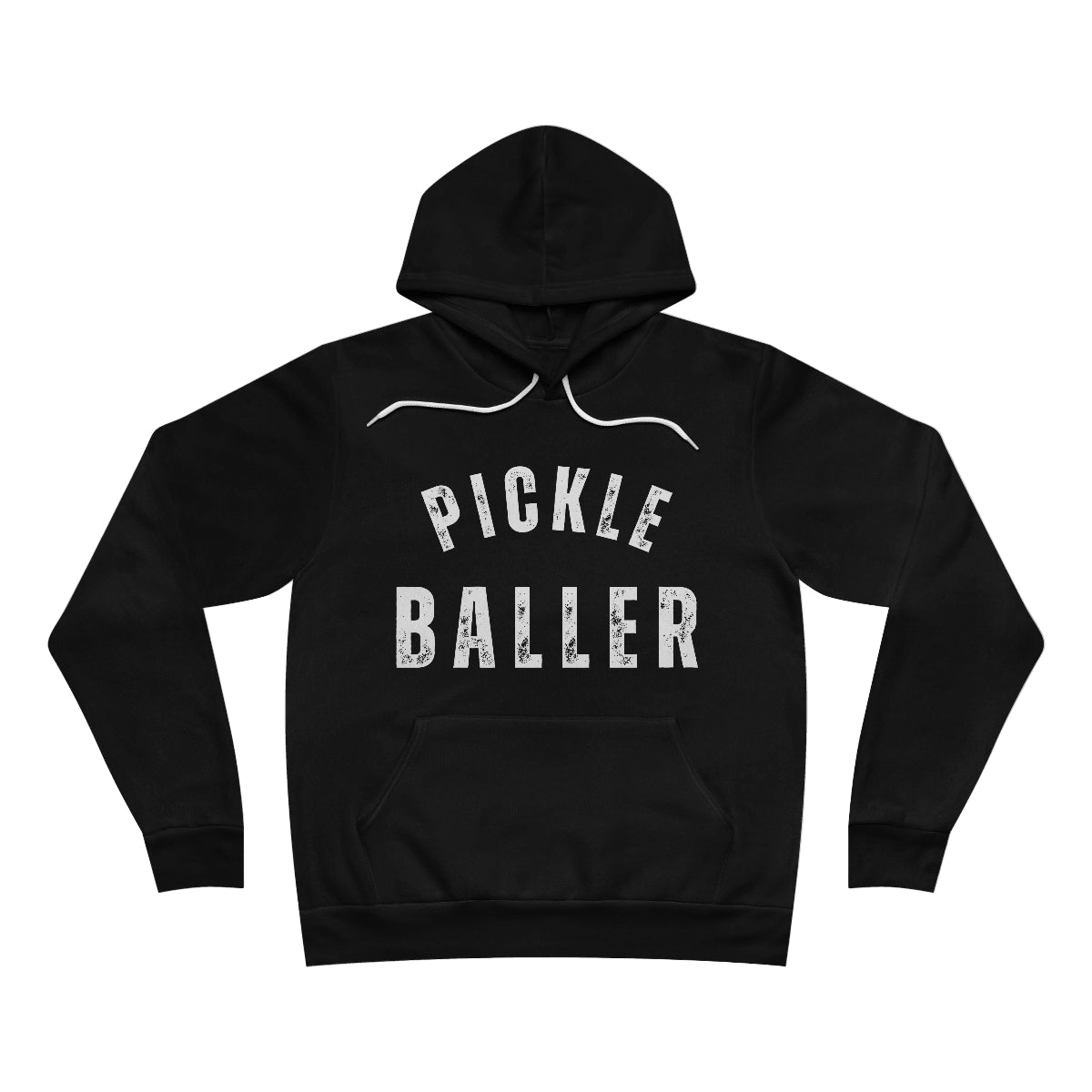 PICKLE BALLER Unisex Sponge Fleece Pullover Hoodie Bella+Canvas 3719, Pickleball sweatshirt pickleballer pickleball gift for pickleballer