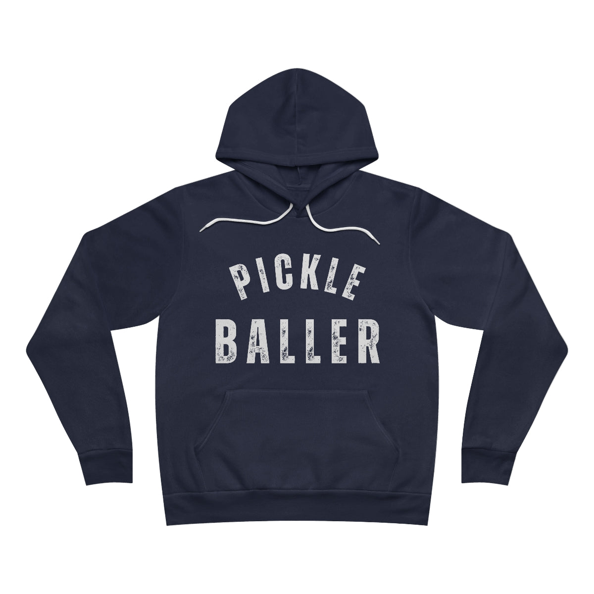 PICKLE BALLER Unisex Sponge Fleece Pullover Hoodie Bella+Canvas 3719, Pickleball sweatshirt pickleballer pickleball gift for pickleballer