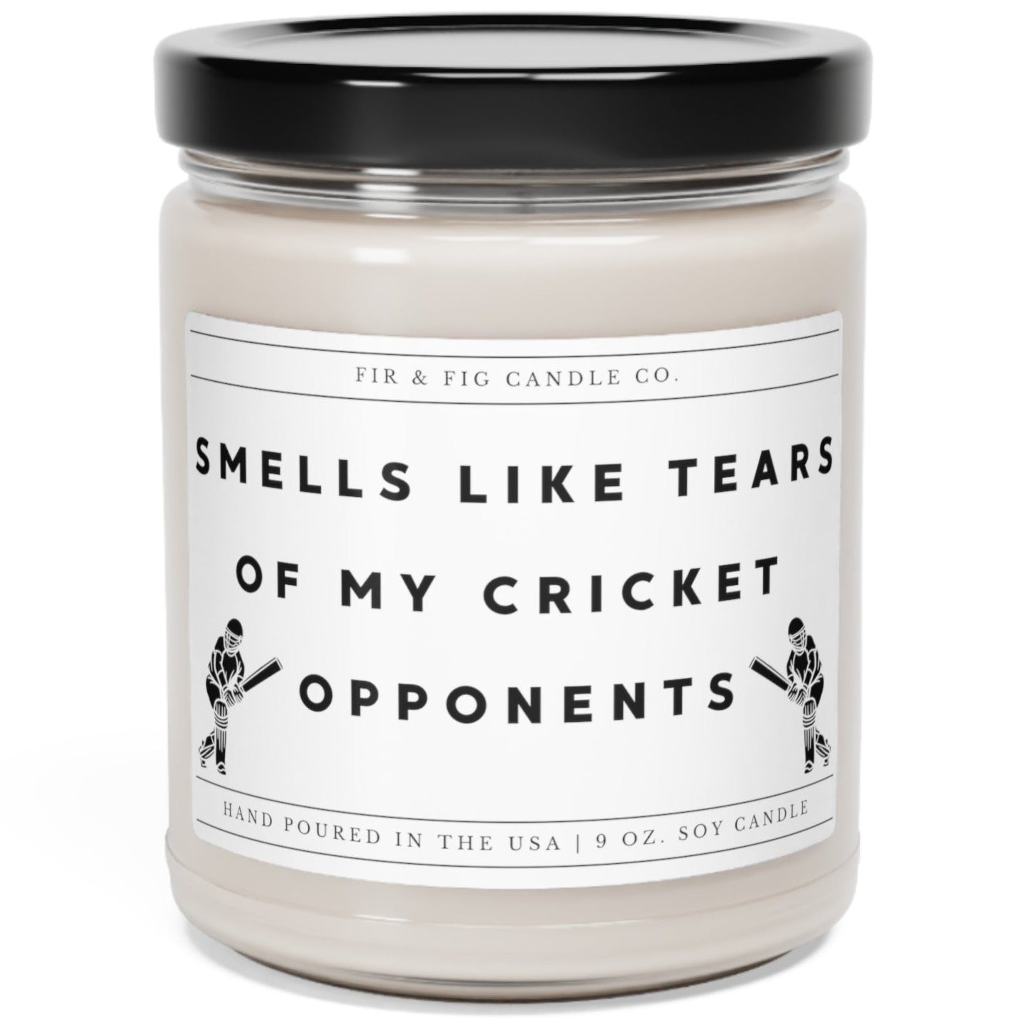 Smells Like Tears of my CRICKET Opponents 100% Eco-Friendly 9oz Soy Candle, Funny Candles, Gift for Him, Cricket candle Gift, Birthday Gift