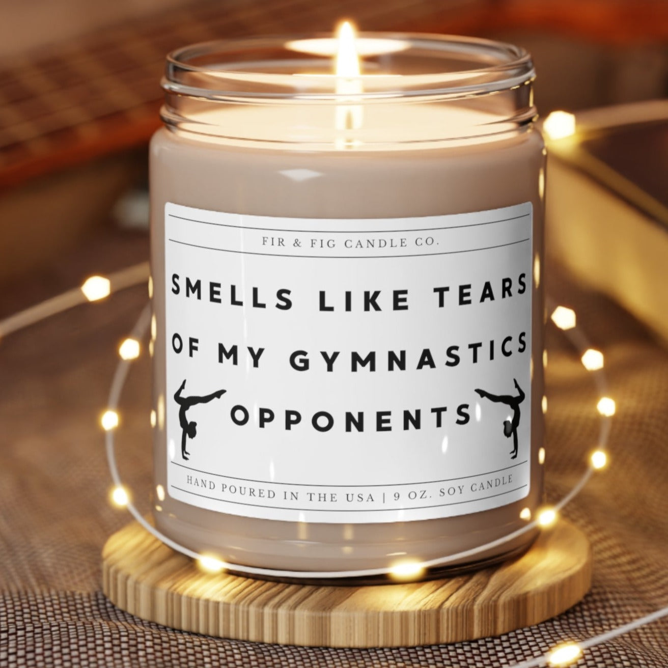 Smells Like Tears of my GYMNASTICS Opponents 100% Eco-Friendly 9oz Soy Candle, Funny Candles, Gift for Him,candle Gift, Birthday Gift, decor