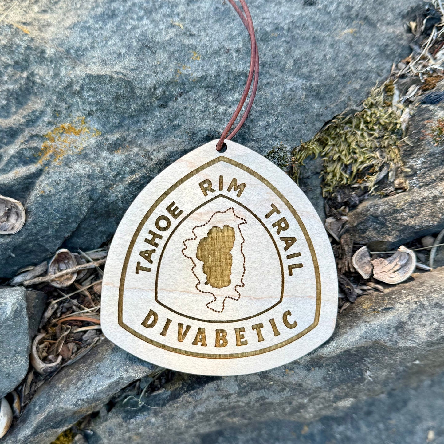 Tahoe Rim Trail trail name tag, custom wooden Tahoe Rim Trail backpack tag, personalized TRT hiker name tag, lightweight engraved wood hiking tag, thru-hiker Tahoe Rim Trail gear accessory, laser-engraved reclaimed wood Tahoe Rim Trail keepsake, rustic Tahoe Rim Trail hiker gift, Tahoe Rim Trail backpack ornament tag, eco-friendly wooden Tahoe Rim Trail trail magic gift, handmade personalized hiker trail tag for Tahoe Rim Trail