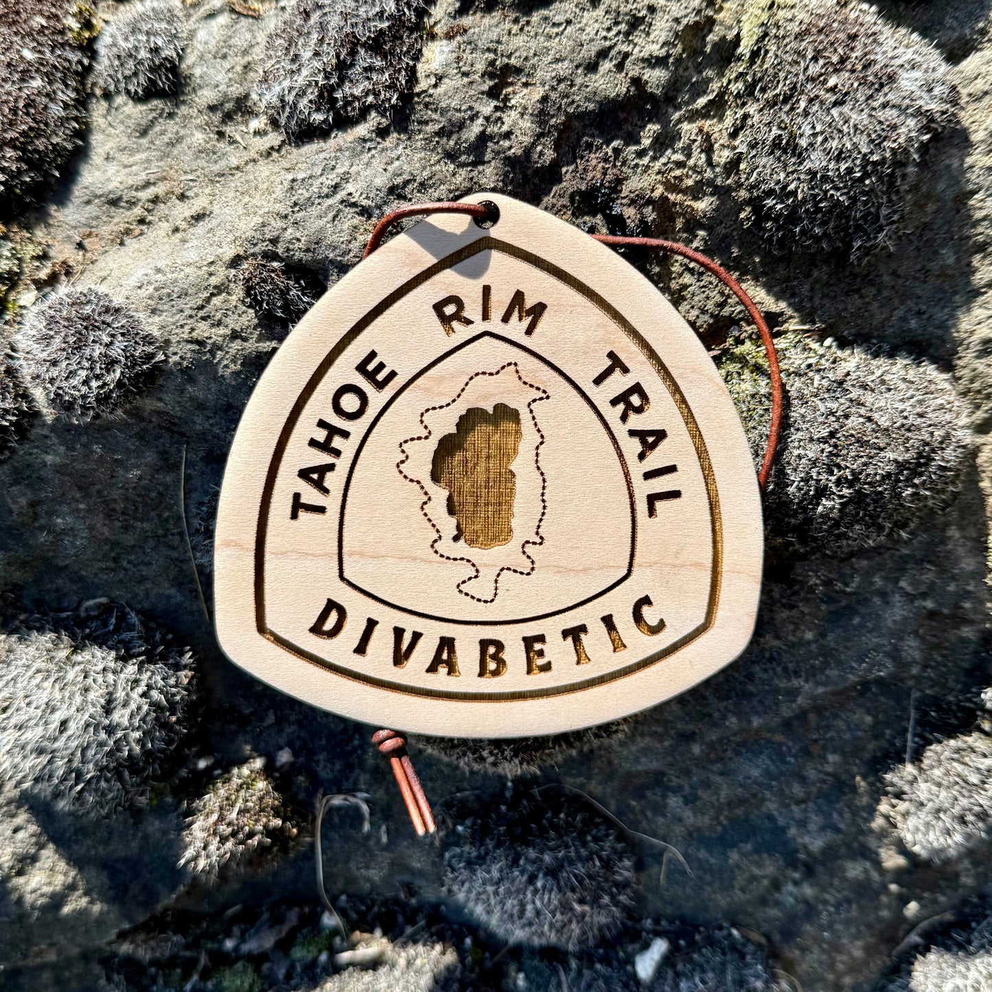 Tahoe Rim Trail trail name tag, custom wooden Tahoe Rim Trail backpack tag, personalized TRT hiker name tag, lightweight engraved wood hiking tag, thru-hiker Tahoe Rim Trail gear accessory, laser-engraved reclaimed wood Tahoe Rim Trail keepsake, rustic Tahoe Rim Trail hiker gift, Tahoe Rim Trail backpack ornament tag, eco-friendly wooden Tahoe Rim Trail trail magic gift, handmade personalized hiker trail tag for Tahoe Rim Trail