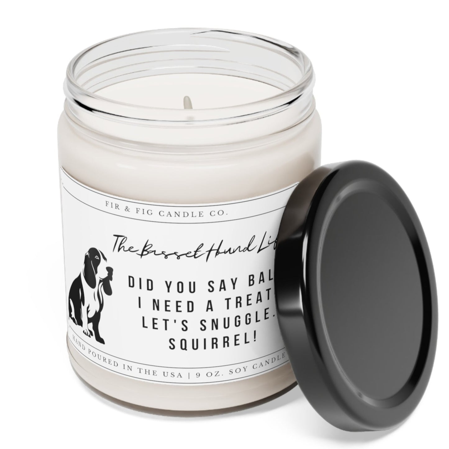 The Basset Hound Life 100% Eco-Friendly 9oz Soy Candle, Basset Candle, Basset Gift, Basset dog Gift, Basset Hound Mom, Funny Basset Dad Gift