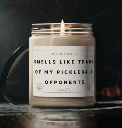 Tears of My Pickleball Opponents 9oz Candle, Funny Candles, Gift for Him, candle Gifts, Birthday Gift, dad gift, mom gift, pickleball mom