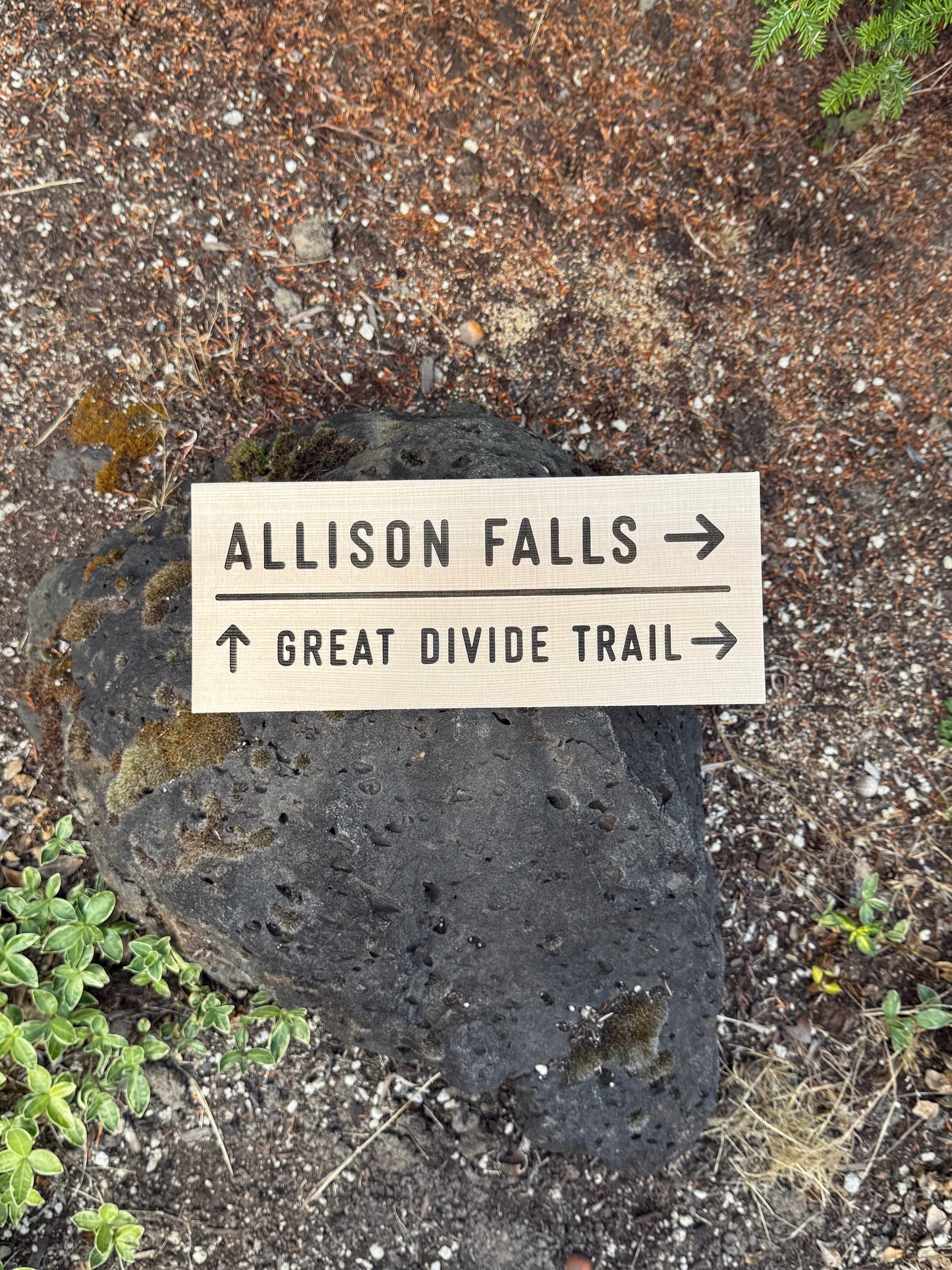 Great Divide Trail Sign – Allison Falls
