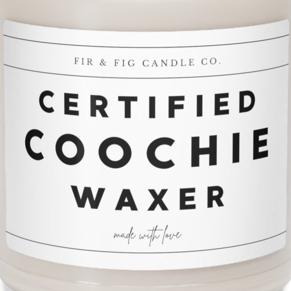 Certified Coochie Waxer 9oz Candle, Funny Candles, Candle Gifts, funny candle,Esthetician Gifts For Him + Her, Esthetician Graduation, waxer