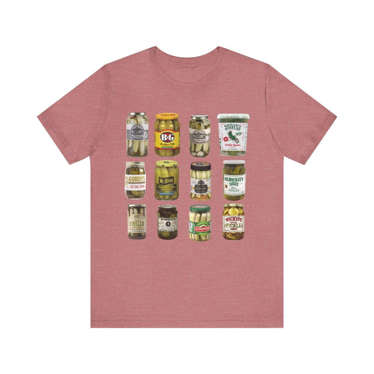 Vintage Pickle Lovers Bella+Canvas 3001 shirt, Vintage Canned Pickles shirt, Canning hot peppers, Pickle shirt, Refrigerator pickles