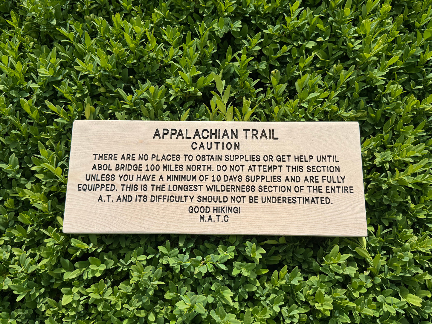 Appalachian Trail – Caution Sign