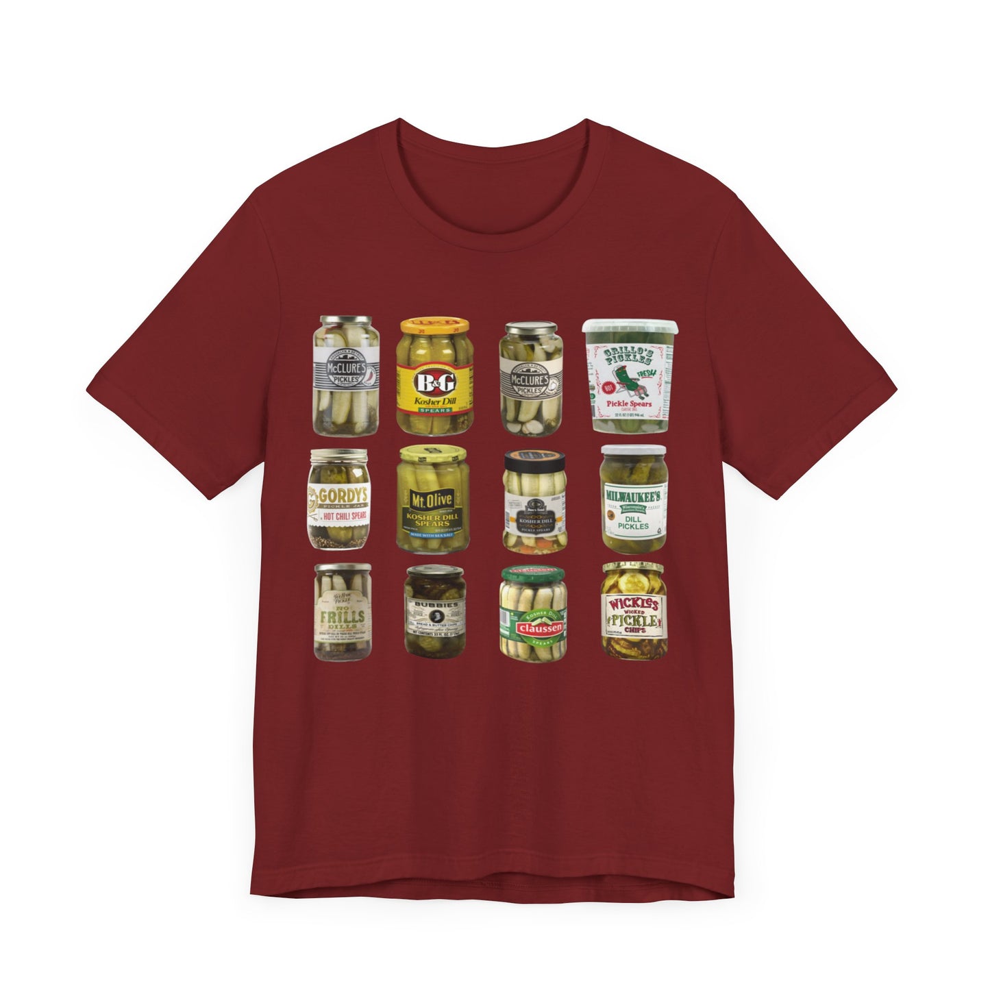 Vintage Pickle Lovers Bella+Canvas 3001 shirt, Vintage Canned Pickles shirt, Canning hot peppers, Pickle shirt, Refrigerator pickles