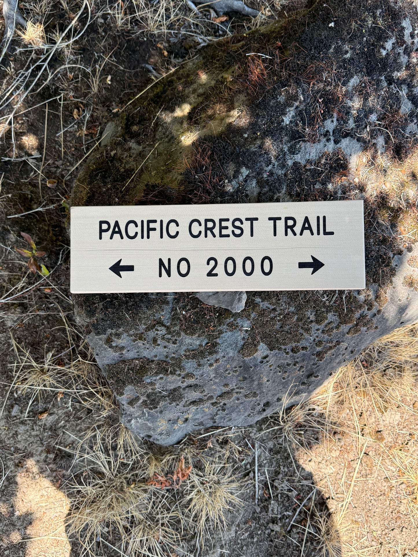 Pacific Crest Trail Sign – Trail Number 2000