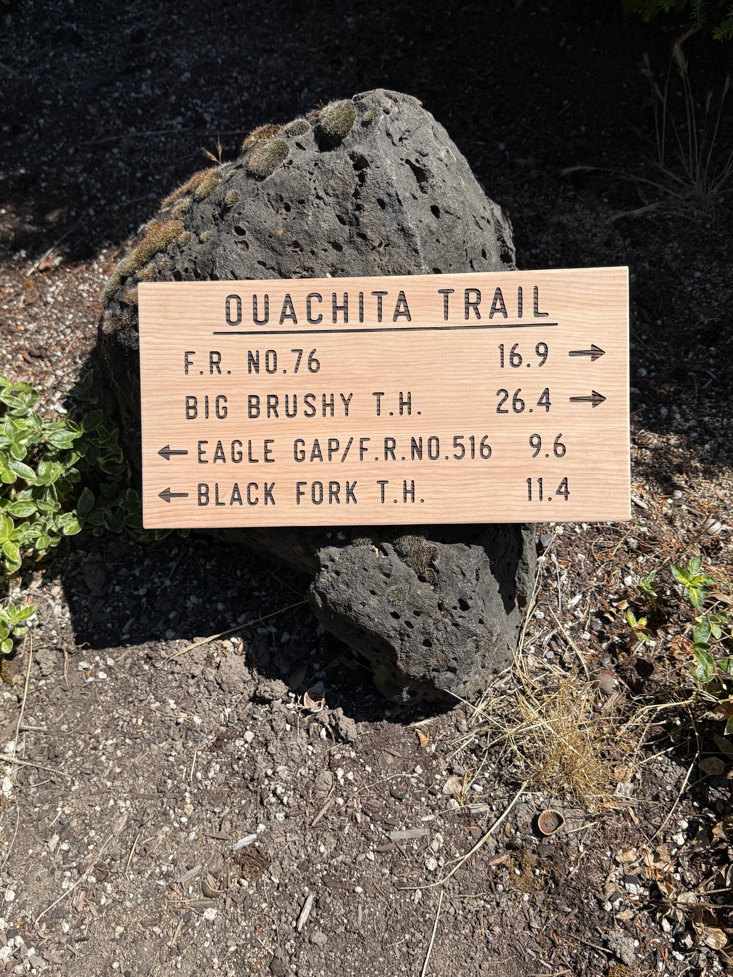 Ouachita Trail Sign – Eagle Gap Big Brushy