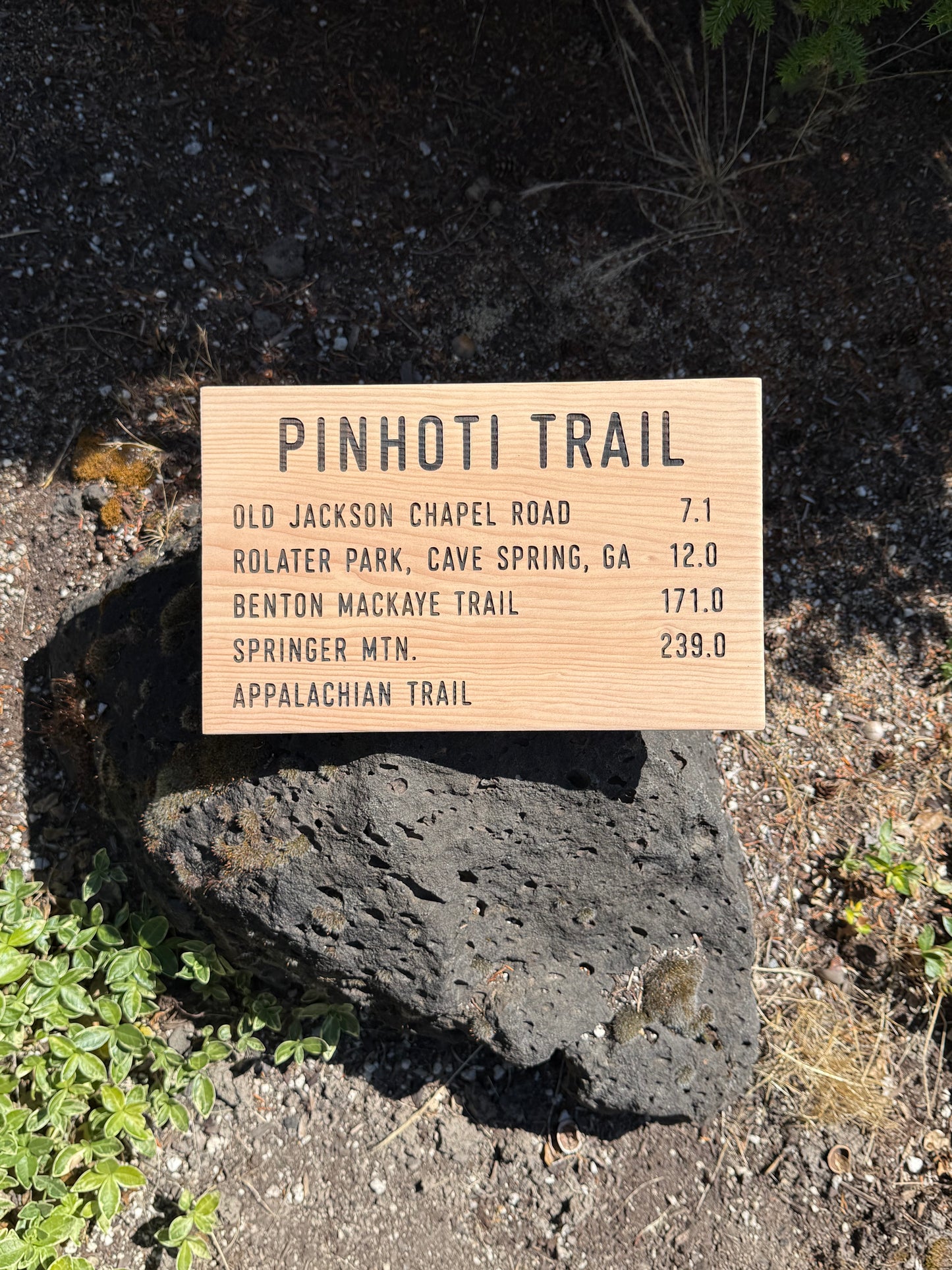 Pinhoti Trail Sign – Old Jackson Chapel Road