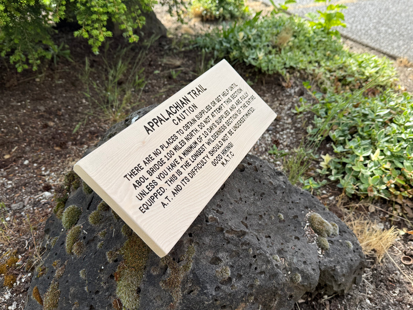 Appalachian Trail – Caution Sign