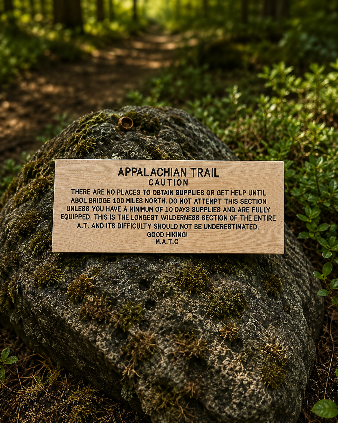 Appalachian Trail – Caution Sign