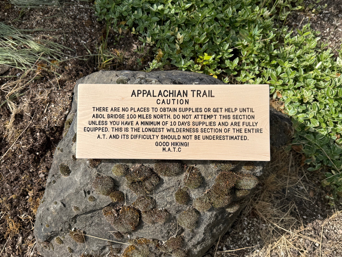 Appalachian Trail – Caution Sign