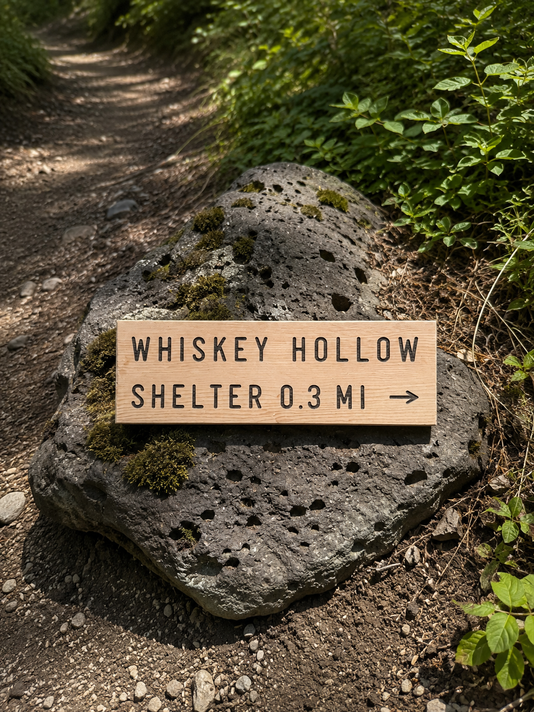 Appalachian Trail Sign – Whiskey Hollow Shelter